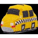 【金亀糸業】金亀糸業 刺繍キット はたらくくるまのピンクッション 6 タクシー 342743