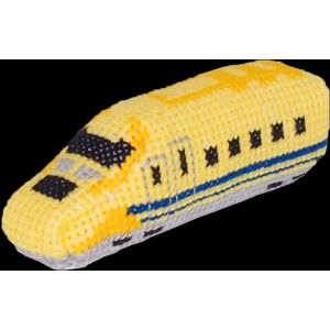【金亀糸業】金亀糸業 刺繍キット はたらくのりもの新幹線 2 ドクターイエロー 342745