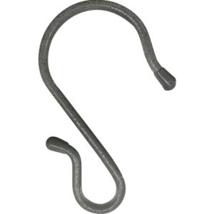 【ニッサチェイン】ニッサチェイン A-1007 単管用フックS型 鉄ビニコートストーングレー 仕上径6mm 線径5mm 130mm
