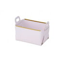 【パール金属】パール金属 フェイクレザー CUBEケース S WHITE N-7134