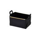 【パール金属】パール金属 フェイクレザー CUBEケース S BLACK N-7135
