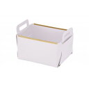 【パール金属】パール金属 フェイクレザー CUBEケース M WHITE N-7137