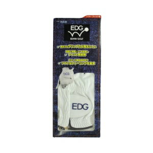 【EDWIN GOLF】EDWIN GOLF EDGL-3659 ゴルフグローブ WHITE Sサイズ