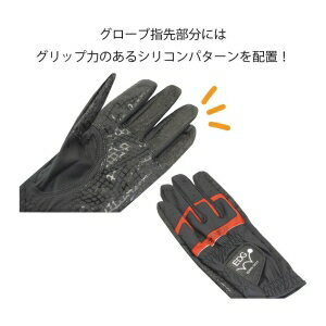 【EDWIN GOLF】EDWIN GOLF EDGL-3660 ゴルフグローブ BLACK Sサイズ