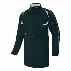 【アイトス】アイトス 1935 長袖シャツ 男女兼用 ブラックxシルバーグレー 4Lサイズ