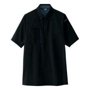 【アイトス】アイトス 10613 半袖ポロシャツ 男女兼用 ブラック 5Lサイズ