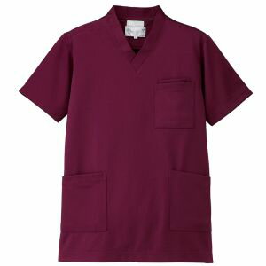 【アイトス】アイトス 861401 ニットスクラブ 男女兼用 ワイン Mサイズ