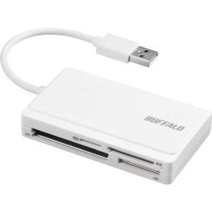 ڥХåե BUFFALOۥХåե BSCR300U2WH ɥ꡼ б USB 3.2Gen 1 3.1Gen 1 3.0 2.0 1.1 BUFFALO