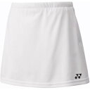 【ヨネックス Yonex】ヨネックス ジュニアスカート インナースパッツ付 J140 ホワイト 26170J YONEX