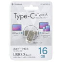 【オーム電機 OHM】オーム電機 PC-MC16G-S PCGEAR_USBメモリー 16GB TypeC&TypeA対応(2)