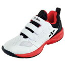 【ヨネックス Yonex】ヨネックス パワークッション ジュニア CC ホワイト/レッド 22 YONEX