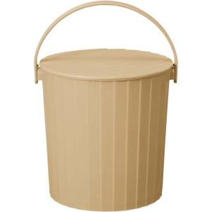 【新輝合成】新輝合成 座れるマルチバスケット 10L カーキベージュ