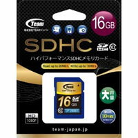 ڥ Teamۥ SDHC 16GB TG016G0SD28K Class10 SD