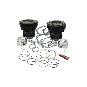 【S&S】S&S 91-9024 BORE CYLINDER&PISTON KIT BLK BT 79-84
