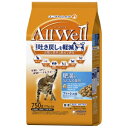 【ユニチャーム Unicharm】ユニチャーム AllWell 肥満が気になる猫用 フィッシュ味挽き小魚とささみフリーズドライパウダー入り 750g 375g×...