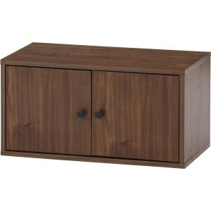 送料無料！！【不二貿易】不二貿易 EZBO コネクトボックス 扉付き ミディアムブラウン メーカー直送 代引不可 北海道沖縄離島不可【smtb-u】