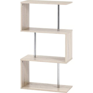 送料無料！！【不二貿易】不二貿易 S字型ディスプレイラック3段 オーク メーカー直送 代引不可 北海道..