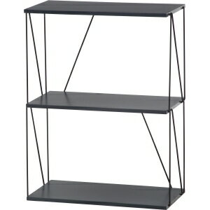 送料無料！！【不二貿易】不二貿易 EZBOワイヤーラック3段 60幅 ダークグレー メーカー直送 代引不可 ..