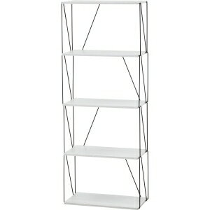 送料無料！！【不二貿易】不二貿易 EZBOワイヤーラック5段 60幅 ホワイトオーク メーカー直送 代引不可 北海道沖縄離島不可【smtb-u】