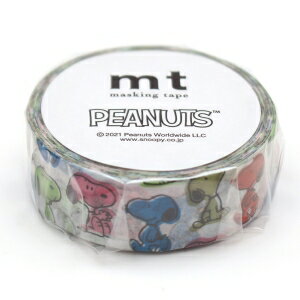【カモ井加工紙】カモ井加工紙 MTPNUT02 mt Peanuts 15mmx7m 版ズレスヌーピー