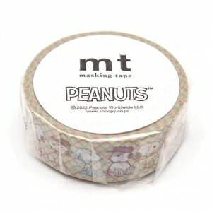 【カモ井加工紙】カモ井加工紙 MTPNUT06 mt PEANUTS 15mmx7m スヌーピー兄弟