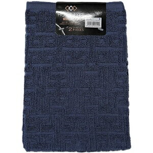 【林】林 フェイスタオル 2枚組 ホテルタイプ ネイビー