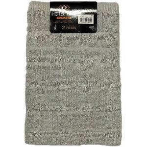 【林】林 フェイスタオル 2枚組 ホテルタイプ グレー