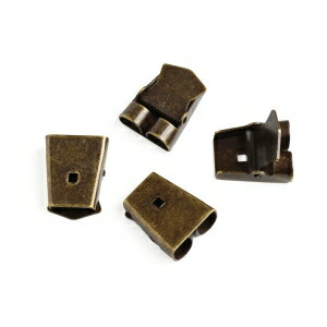 【日本紐釦貿易 Nippon Chuko】NBK ループタイ 止め金具 約H2×W1.5×D0.4cm 4個入り アンティークゴールド A6-4-AG 日本紐釦貿易 【日本紐釦貿易 Nippon Chuko】NBK ループタイ 止め金具 約H2×W1.5×D0.4cm 4個入り アンティークゴールド A6-4-AG 日本紐釦貿易