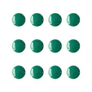 【日本紐釦貿易 Nippon Chuko】NBK カラー トンネル穴ボタン 11.5mm 12個 グリーン CG3400-11-63 日本紐釦貿易
