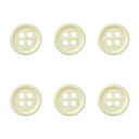 【日本紐釦貿易 Nippon Chuko】NBK カラーボタン 18mm 6個 クリーム CG1700-18-31 日本紐釦貿易