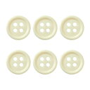 【日本紐釦貿易 Nippon Chuko】NBK カラーボタン 21mm 6個 クリーム CG1700-21-31 日本紐釦貿易