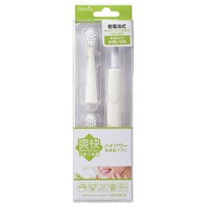 【オーム電機 OHM】オーム電機 HB-C549K-W Iberisハイパワー音波歯ブラシ乾電池式 ホワイト