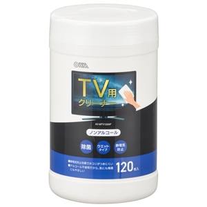 【オーム電機 OHM】オーム電機 AV-MTV120AF TV用クリーナー 除菌タイプ 120枚入