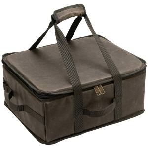 収納物をしっかり守る安心設計。アウトドアギアの収納ケースとして。壊れやすい製品の収納持ち運びに便利。便利なメッシュポケット付き。自由に動かせる中仕切り2枚付き。仕様パッケージサイズ:340×410×180mmサイズ:(約)400×325×170mm重量:(約)1.42kg材質:本体表/綿、内生地/ポリエステル、中芯/ポリエチレン・ウレタンフォーム、中仕切り/ポリエステル・ウレタンフォーム生産国:中国製