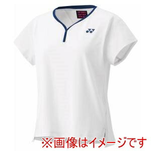 【ヨネックス YONEX】ヨネックス 20837 ウィメンズゲームシャツ ホワイト Lサイズ YONEX