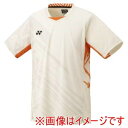 【ヨネックス YONEX】ヨネックス 10642 メンズゲームシャツ クリーム Sサイズ YONEX
