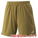 【ヨネックス YONEX】ヨネックス 15231 メンズニットハーフパンツ ゴールド Oサイズ YONEX