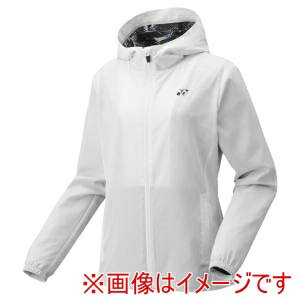 【ヨネックス YONEX】ヨネックス 57091 ウィメンズ裏地付ウォームアップパーカー ホワイト Sサイズ YONEX