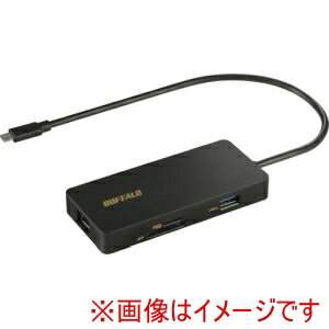 【バッファロー BUFFALO】バッファロー LUD-U3-CGCBK Type-C接続 ドッキングステーション PD対応 CR付 ..