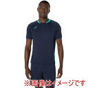 【アシックス asics】アシックス 2101A303 PRACTICE SS TOP ミッドナイト S