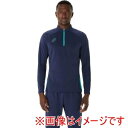 【アシックス asics】アシックス 2101A301 HALFZIP KNIT TOP ミッドナイト L
