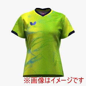 【バタフライ Butterfly】バタフライ 47149 エリスター12 シャツ レディース ライム M