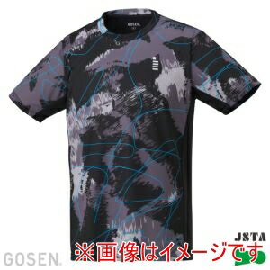 【ゴーセン GOSEN】ゴーセン T2554 ゲームシャツ ブラック O
