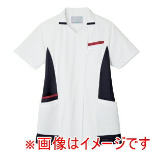 【住商モンブラン】住商モンブラン MS004-0173 スクラブ 兼用 半袖 白／ネイビー／バーガンディ 3L