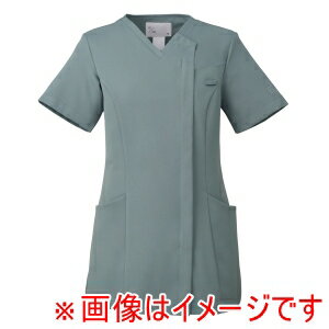 【住商モンブラン】住商モンブラン UM501-EB スクラブ レディス 半袖 アースブルー 3L