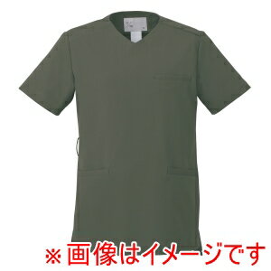 【住商モンブラン】住商モンブラン UM502-KG スクラブ 兼用 半袖 カーキグリーン M