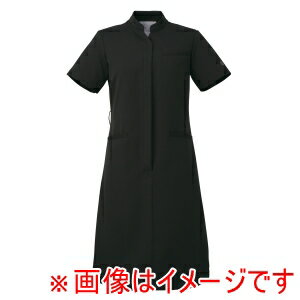 【住商モンブラン】住商モンブラン UM401-BK ナースワンピース 半袖 チャコールブラック LL