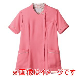 【住商モンブラン】住商モンブラン LW612-22 スクラブ レディス 半袖 ローズ／ピンク LL