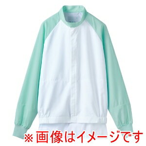 【住商モンブラン】住商モンブラン DF8731-26 ジャンパー 兼用 長袖 白/グリーン 3L