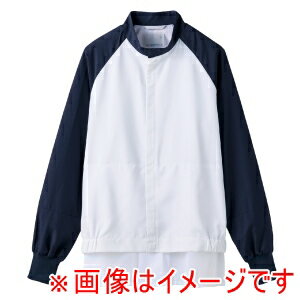 【住商モンブラン】住商モンブラン DF8731-29 ジャンパー 兼用 長袖 白/ネイビー L